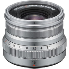 Cargar imagen en el visor de la galería, Fujifilm XF 16mm F2.8 R WR Silver