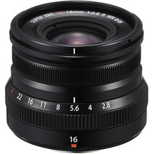 Cargar imagen en el visor de la galería, Fujifilm XF 16mm F2.8 R WR (Black)