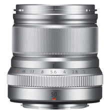 Cargar imagen en el visor de la galería, Fujifilm XF 50mm f/2 R WR Lens (Silver)