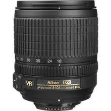 Cargar imagen en el visor de la galería, Nikon AF-S DX 18-105mm f/3.5-5.6G VR Black