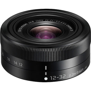 Panasonic Lumix G Vario 12-32mm f/3.5-5.6 ASPH. Lens H-FS12032 (Black)