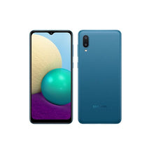 Cargar imagen en el visor de la galería, SAMSUNG GALAXY A02 A022F-DS 64GB 3GB (RAM) Blue (GLOBAL VERSION)